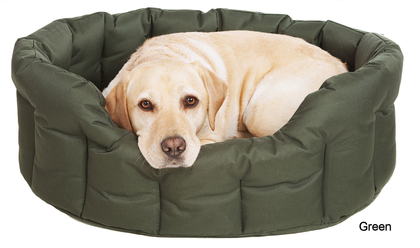 P&L Country Dog Heavy Duty Oval Drop Fronted Waterproof Softee Dog Beds