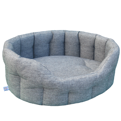 P&L Premium Heavy Duty Oval Drop Fronted Basket Weave Softee Beds