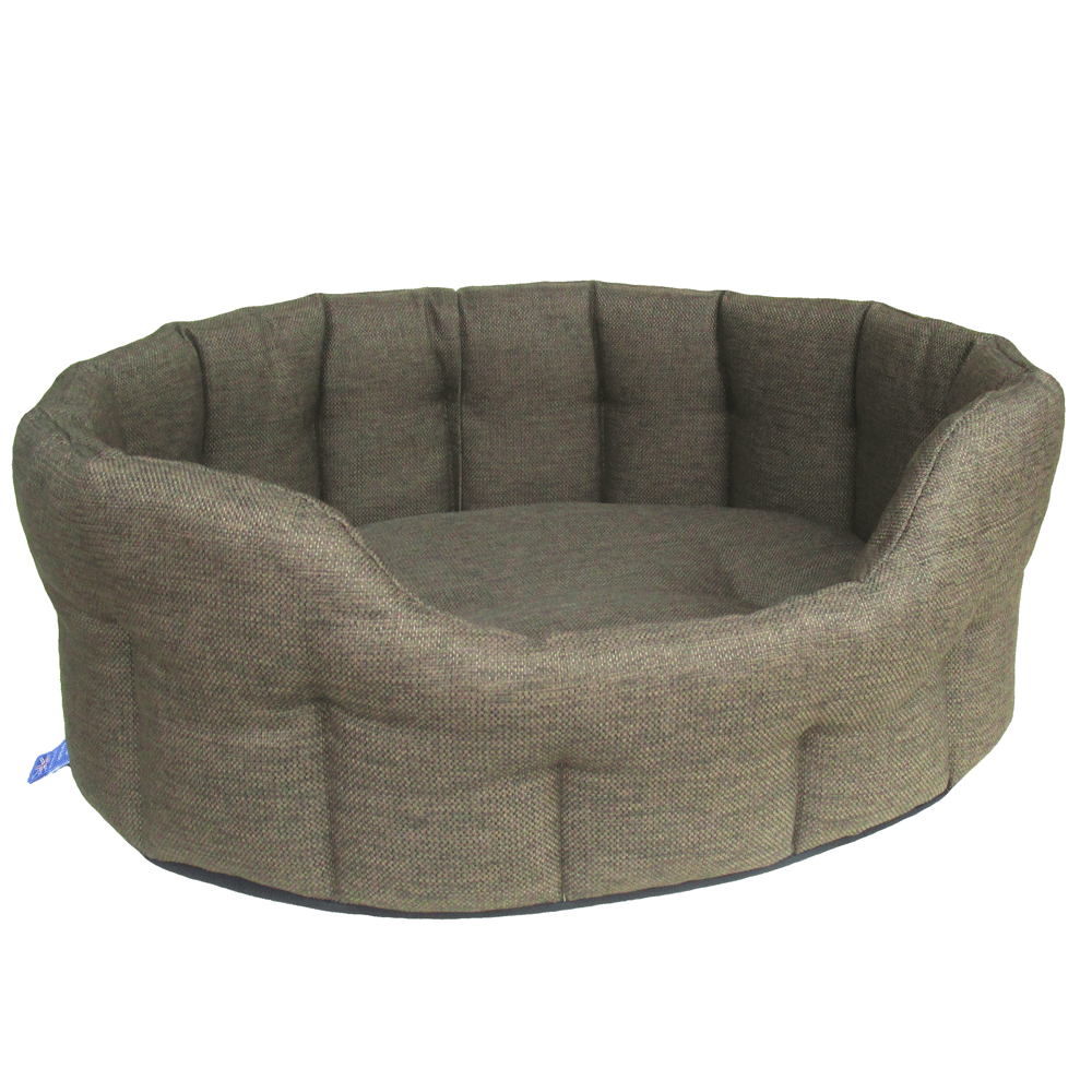 P&L Premium Heavy Duty Oval Drop Fronted Basket Weave Softee Beds